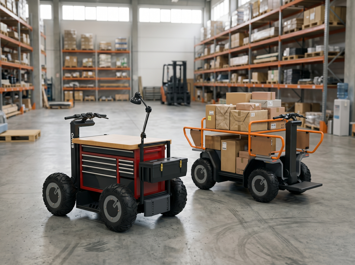 Warehouse and Production Line Light Electric Transporters Solutions