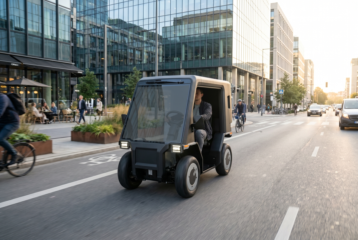 More efficient than using a full-size car for local trips
