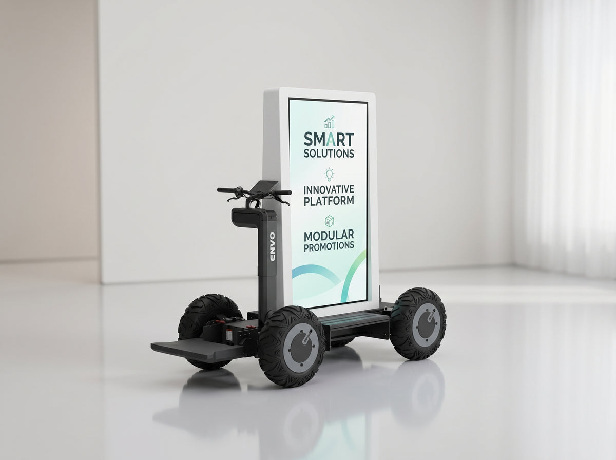 Cleaner and quieter than conventional promotional vehicles