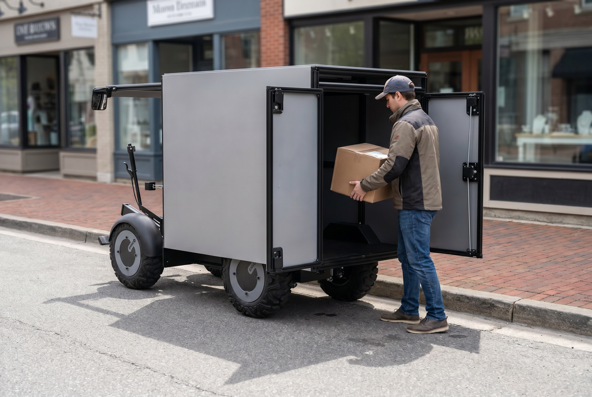 More stable than narrow cargo-bike layouts