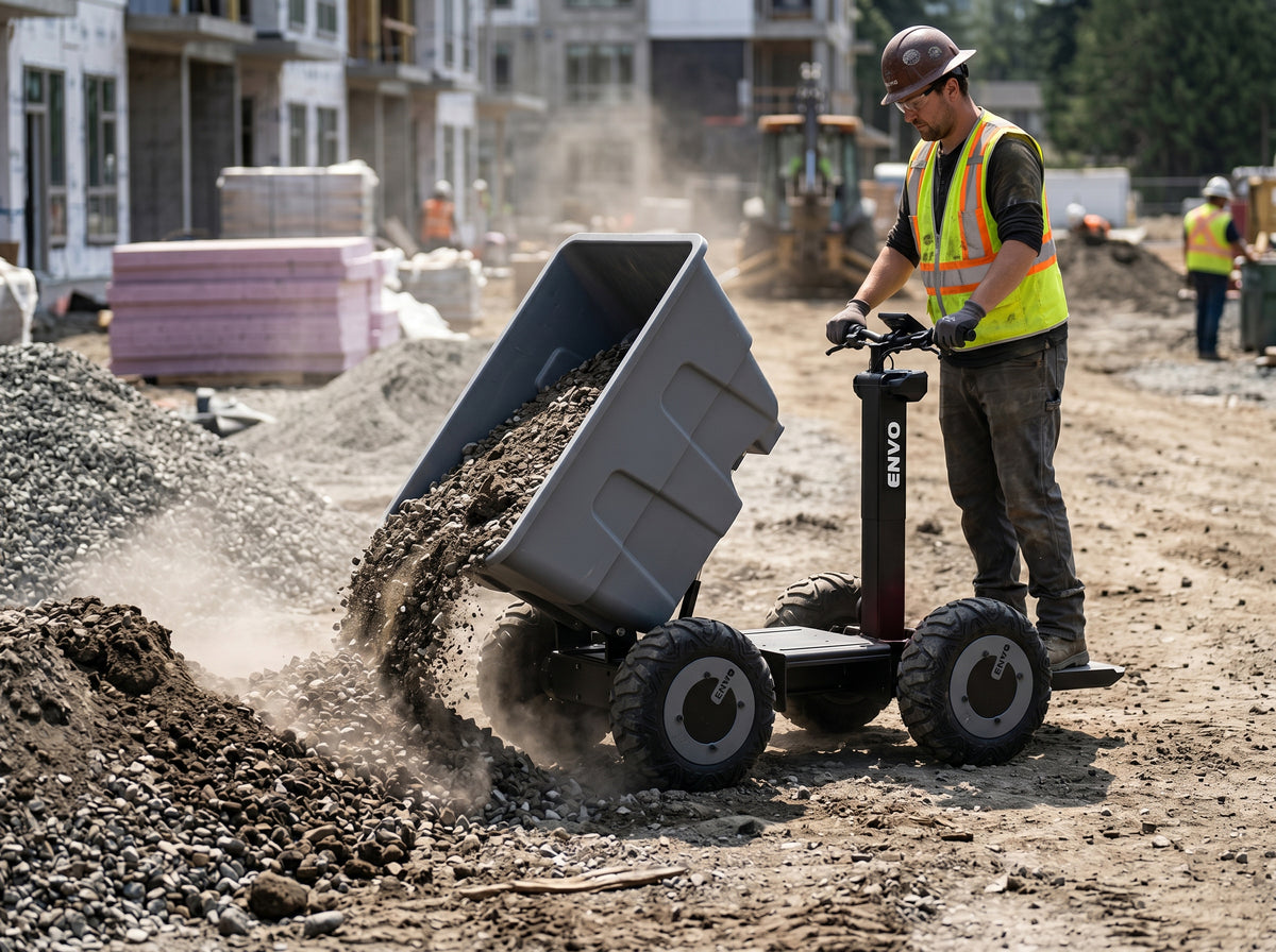 Jobsite utility, material handling, and property mover configurations.
